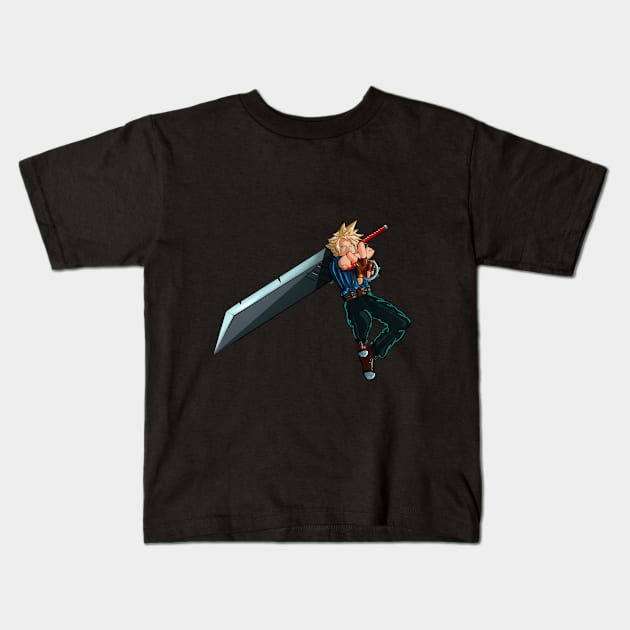 Spikey Boy Kids T-Shirt by Oranartstudio 